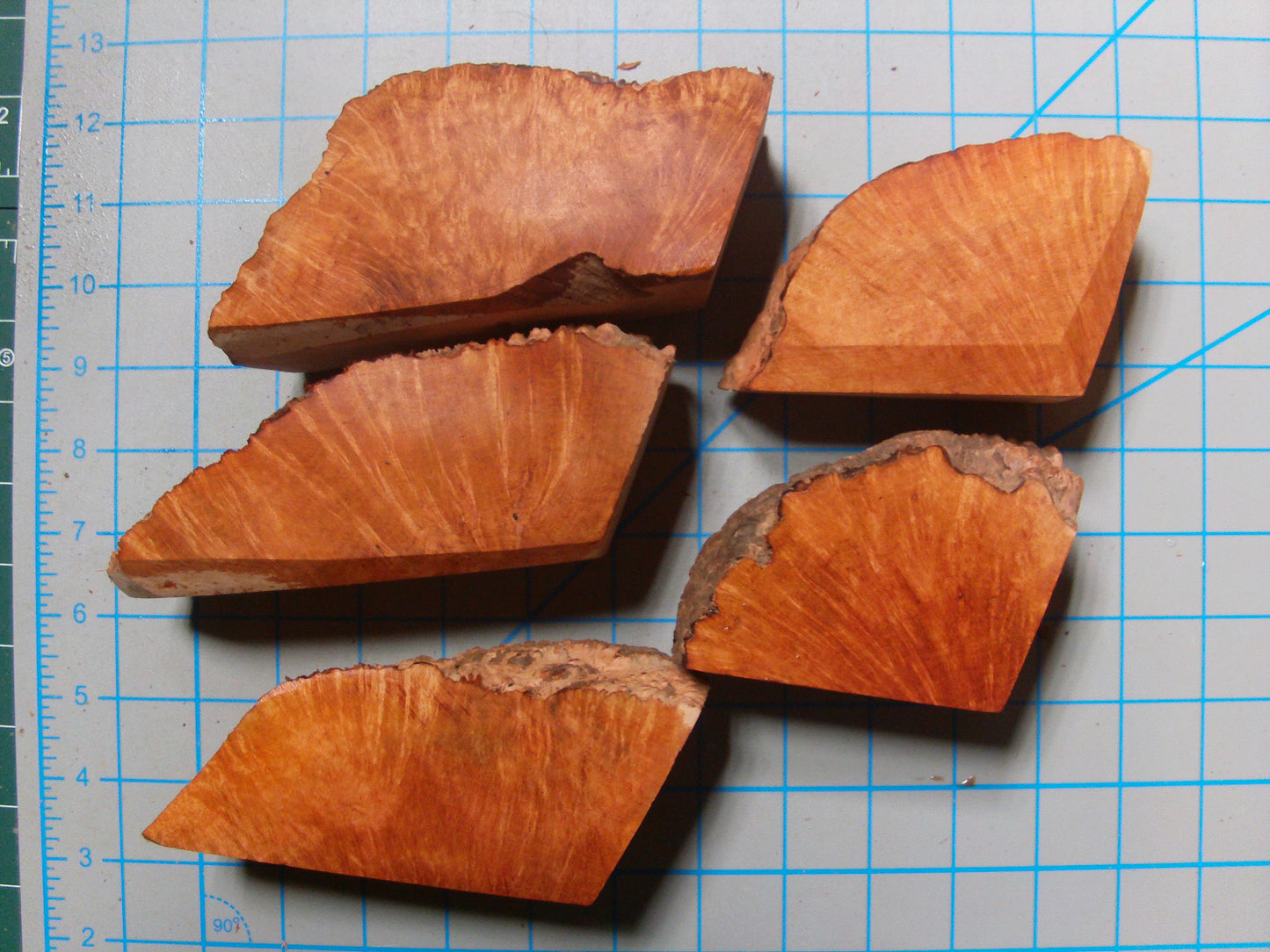 5 Grade 2 Small Algerian Briar Blocks Lot 5