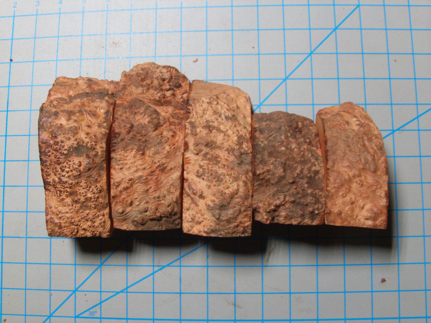 5 Grade 2 Small Algerian Briar Blocks Lot 5